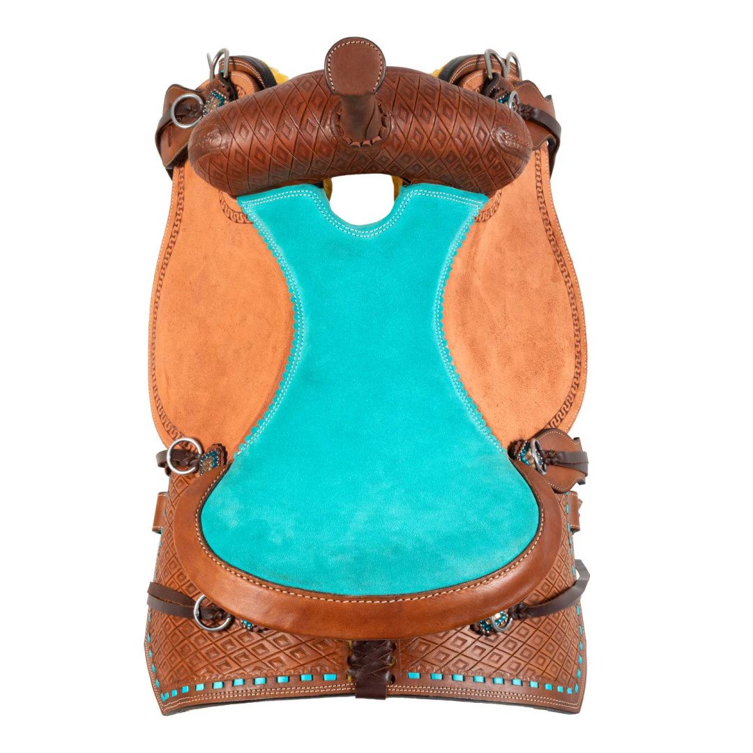 Equitime Selleria Online Sella barrel con seggio turquoise e basket tooling 0,00&nbsp;€