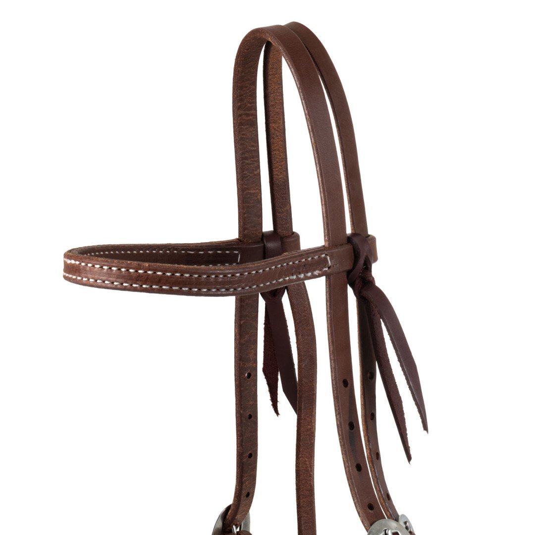 TESTIERA WESTERN CON FRONTALINO E SISTEMA A CAMBIO RAPIDO.