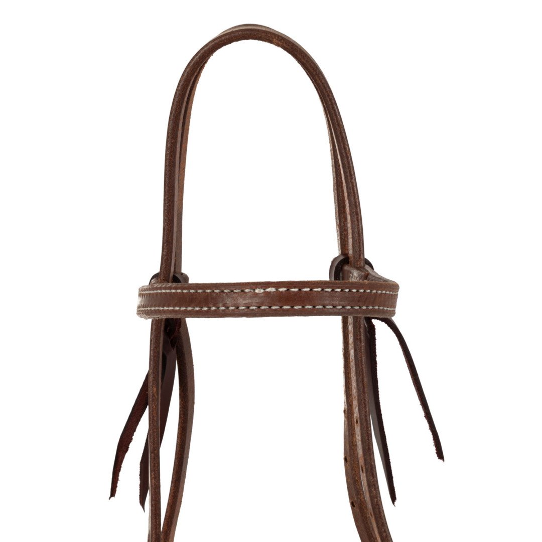 TESTIERA WESTERN CON FRONTALINO E SISTEMA A CAMBIO RAPIDO.