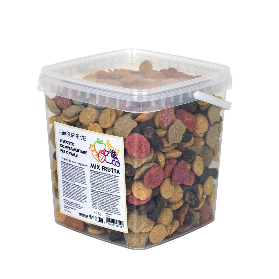 BISCOTTI PER CAVALLI MIX DI FRUTTA 2,7 KG