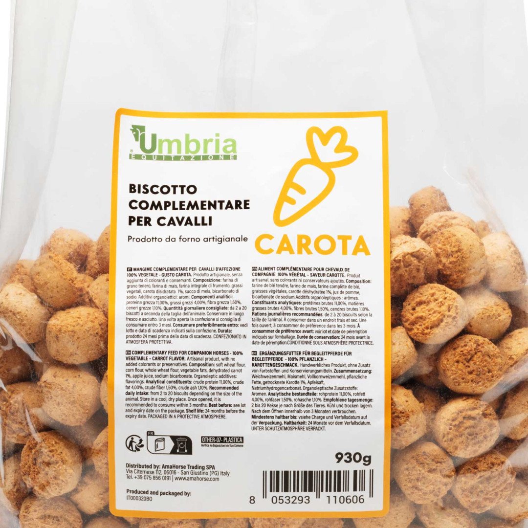 Equitime Saddlery Online BISCOTTO VEGETALE PER CAVALLI GUSTO CAROTA (930 g.) 9,43&nbsp;€