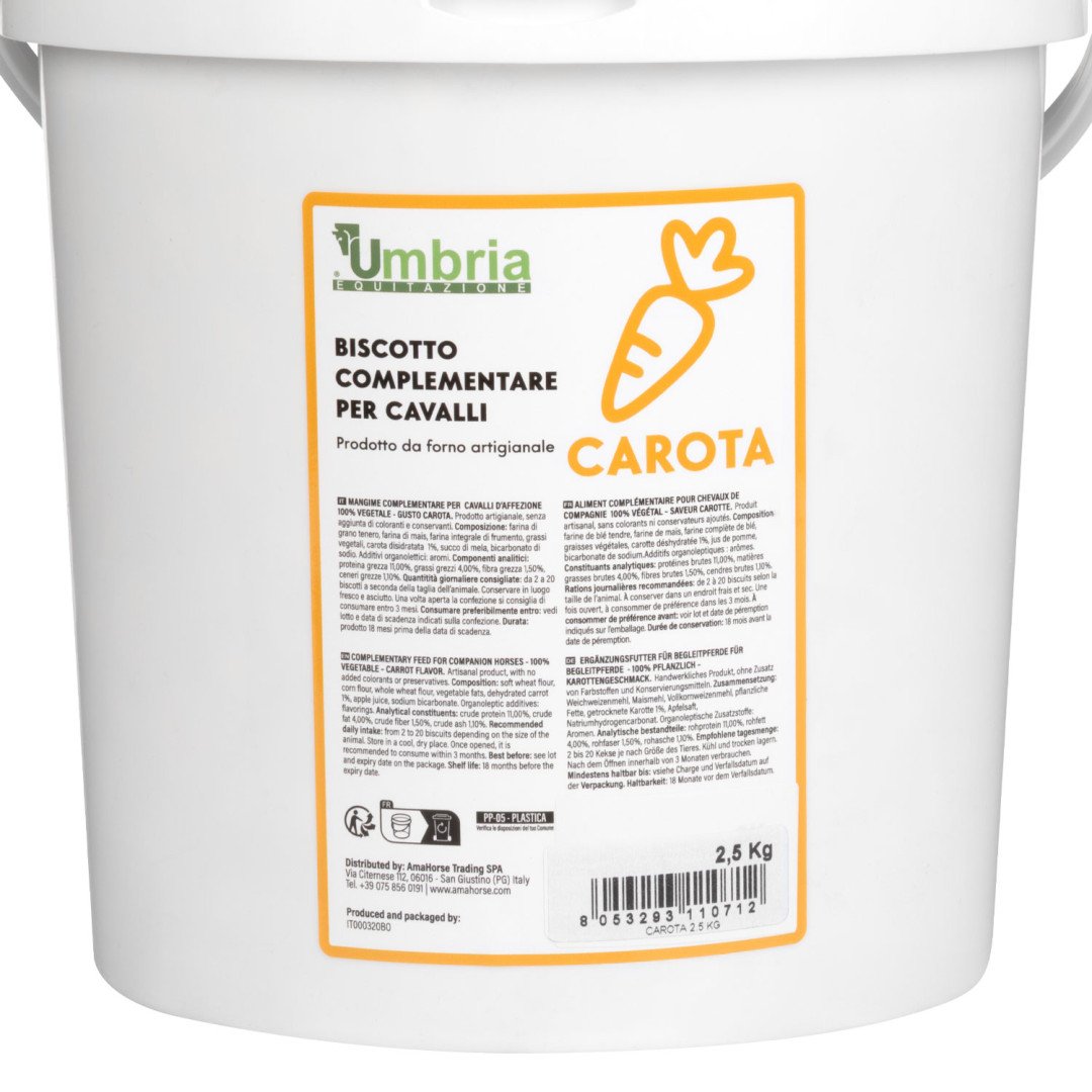 Equitime Saddlery Online BISCOTTO VEGETALE PER CAVALLI GUSTO CAROTA (2,5 Kg.) 29,10&nbsp;€