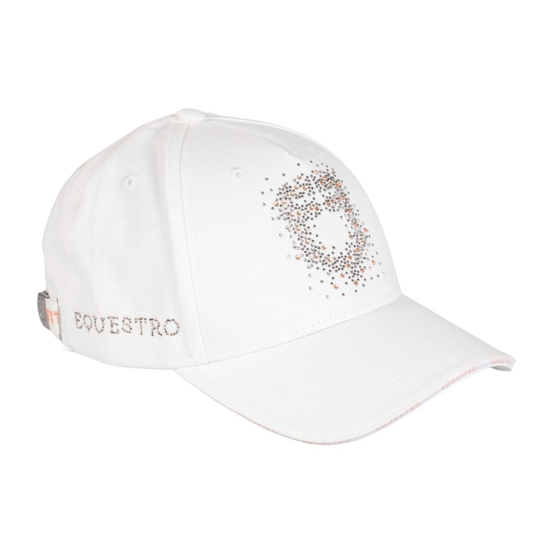 Cappello baseball con logo in strass