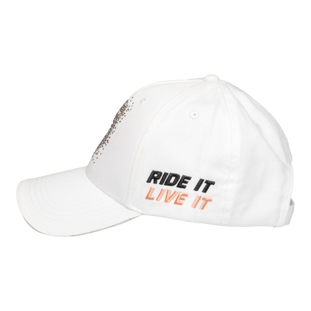 Cappello baseball con logo in strass