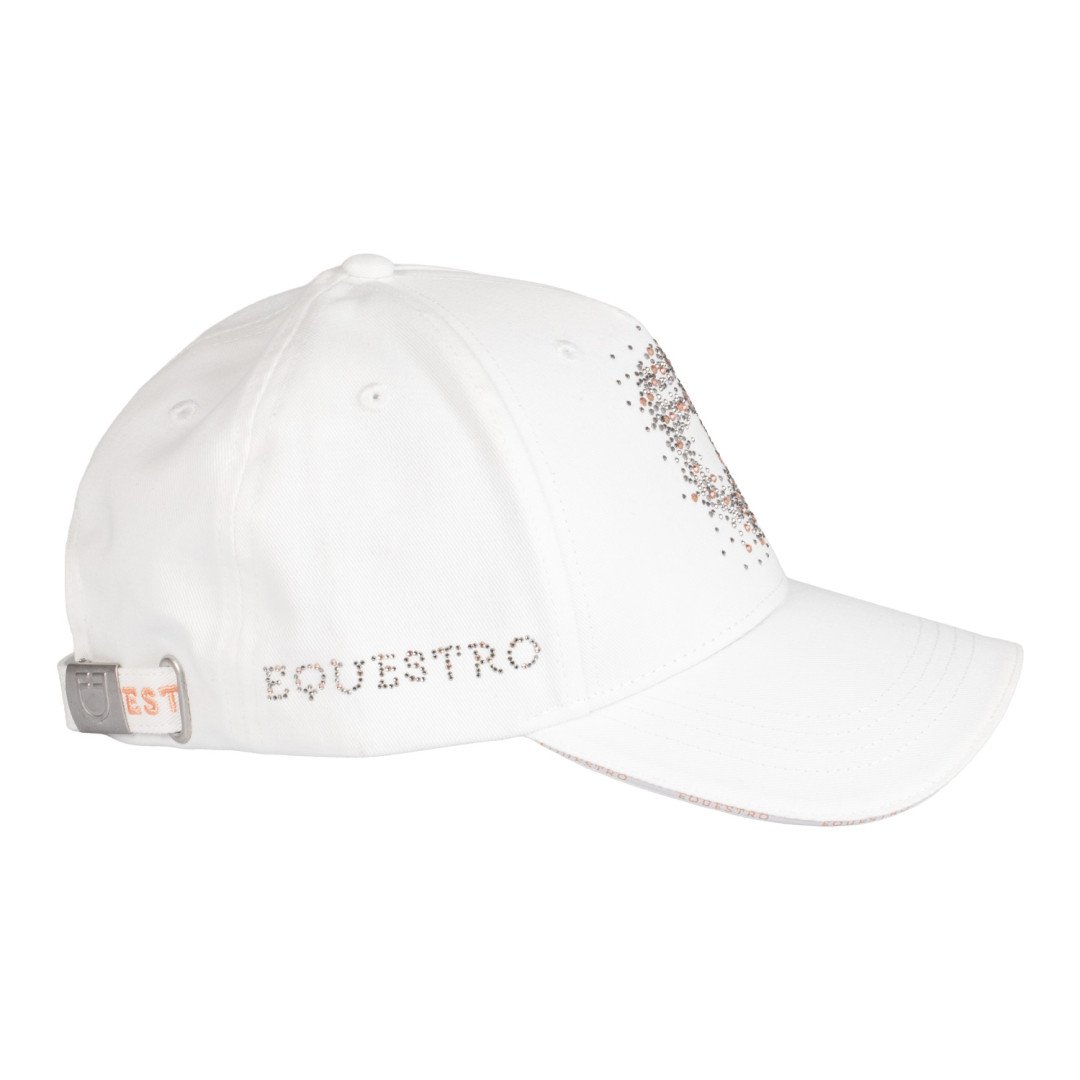 Cappello baseball con logo in strass