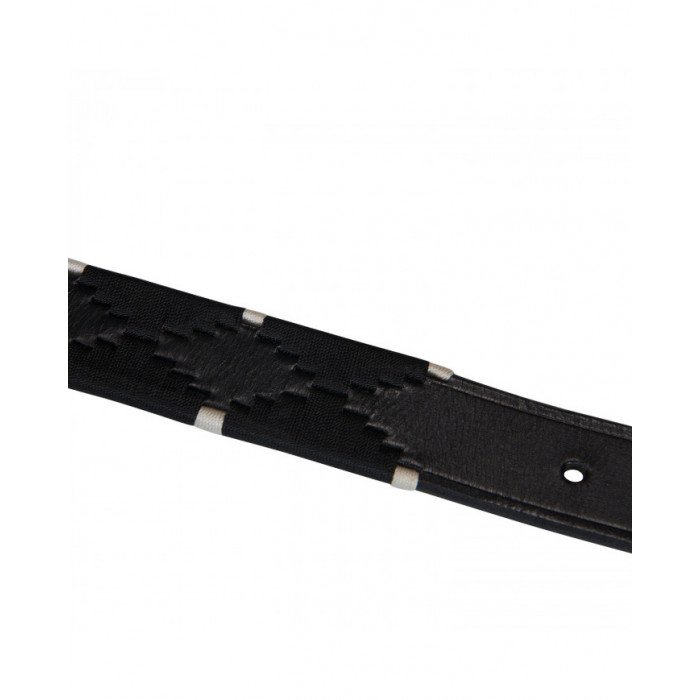 Belts  Leather Belt With Black and White Embroidery 36,89 €