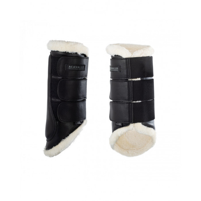 Caneleiras e dedos  Acavallo Eco botas de couro para cavalo escovado com velcro triplo 56,97 € Caneleiras e dedos  Acavallo Eco botas de couro para cavalo escovado com velcro triplo 56,97 €
