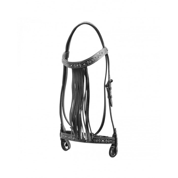 Bridles  Vaquera Bridle C Fringes And White Carryovers 69,26 €