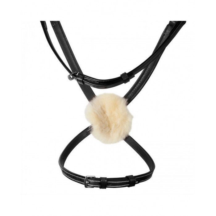 Crownpieces  Bridle With Mexican Noseband and Synthetic Sheepskin 114,67 €