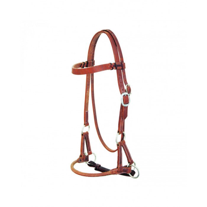 Side pull e Fast stop Monta Western  Side Pull Nasalina Cuoio Tondo Pool's 69,26 €