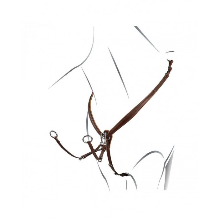 martingale  Tanned Leather Fork Breastplate 101,89 €