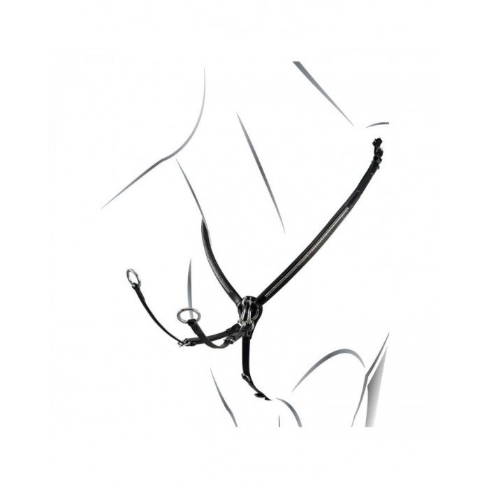 martingale Tanned Leather Fork Breastplate With Silver Clincher 122,94&nbsp;€