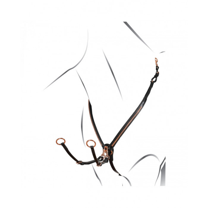 Breastplate  Breastplate With Clincher Rose Gold Leather Fork 122,94 €