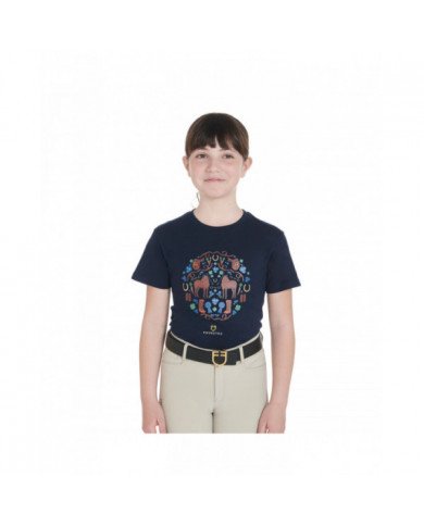 T-shirt  Girls' Slim Fit T-shirt With Stable Decorations 32,78 €