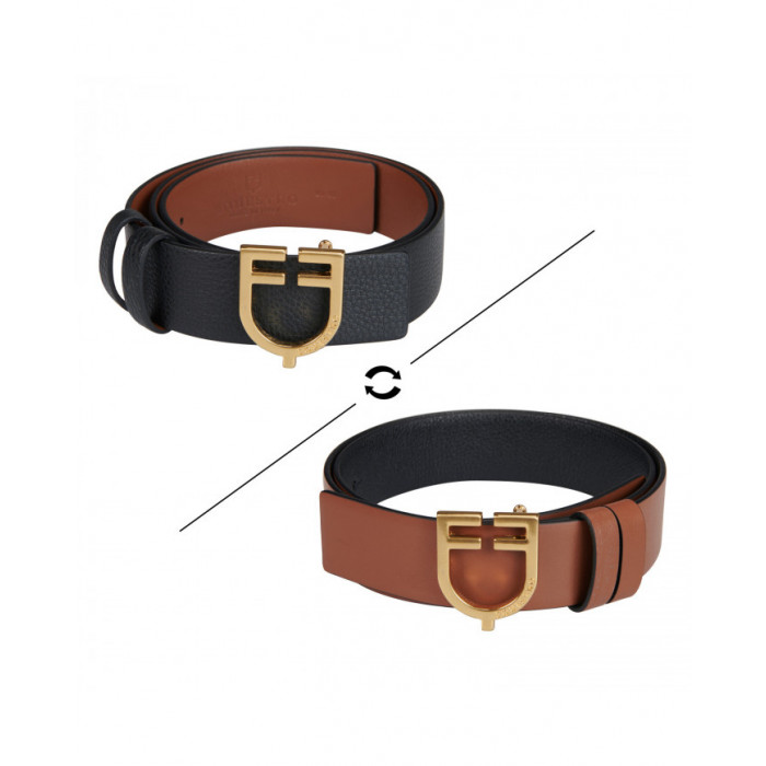 Gürtel  Doppelseitiger Glattledergürtel mit Logo-Schnalle 86,07 € Gürtel  Doppelseitiger Glattledergürtel mit Logo-Schnalle 86,07 €