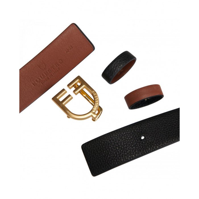 Cinturones  Cinturón de piel lisa de doble cara con hebilla con logo 86,07 €