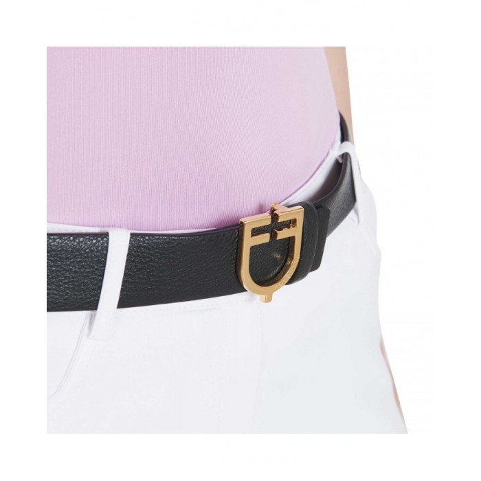 Cinture Donna Monta Inglese  Cintura In Cuoio Liscio Double Face Con Fibbia Logo 86,07 €