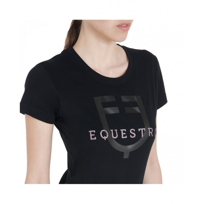 T-shirt  Women's Slim Fit T-shirt With Glitter Logo 39,34 € T-shirt  Women's Slim Fit T-shirt With Glitter Logo 39,34 €