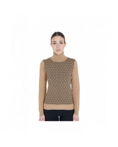 Outerwear  Women's High Neck Sweater With Contrasting Logos 80,33 €