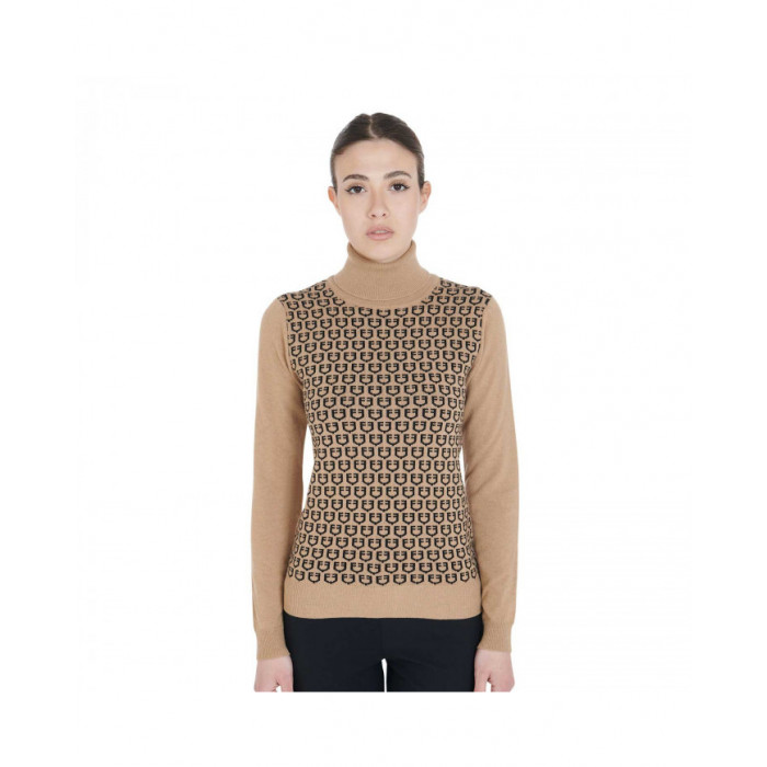 Outerwear  Women's High Neck Sweater With Contrasting Logos 80,33 € Outerwear  Women's High Neck Sweater With Contrasting Logos 80,33 €