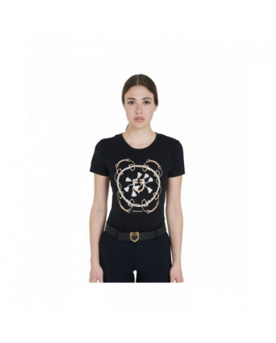 T-shirt  Women's Slim Fit T-shirt With Mouthpieces 39,34 € T-shirt  Women's Slim Fit T-shirt With Mouthpieces 39,34 €