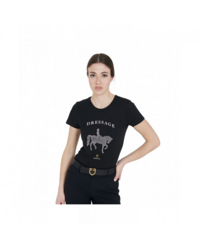 T-shirt  Women's Slim Fit T-shirt Dressage With Rhinestone 39,34 € T-shirt  Women's Slim Fit T-shirt Dressage With Rhinestone 39,34 €