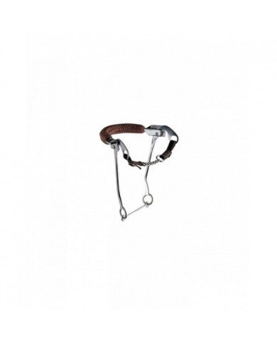 Hackamore Monta Inglese Hackamore Inox Aste Lunghe C Nasalina Cuoio Intrecciato 43,85&nbsp;€