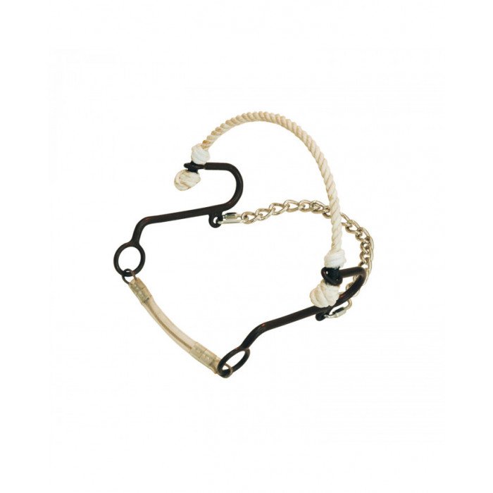 Imboccature Monta Inglese  Short Hackamore Ferro Brunito Rawhide Metalab 31,89 €