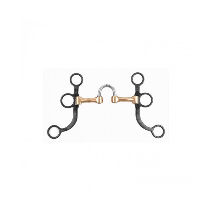 Mors Embouchure en Cuivre Mors Correctionnel en Acier Inoxydable Tiges Courbées Courtes Noires 54,02&nbsp;€