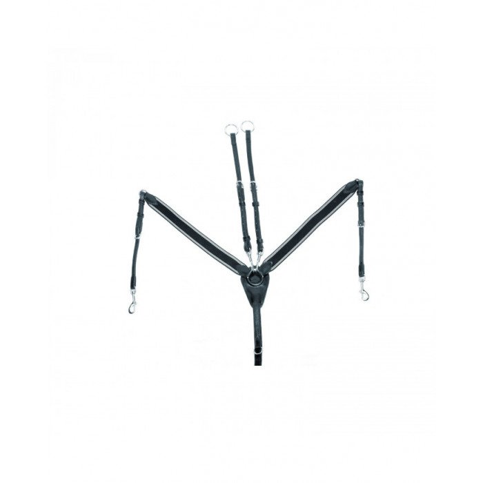 Pettorali Monta Inglese Pettorale Elastico Martingala Con Forchetta In Cuoio Doppiato 50,74&nbsp;€