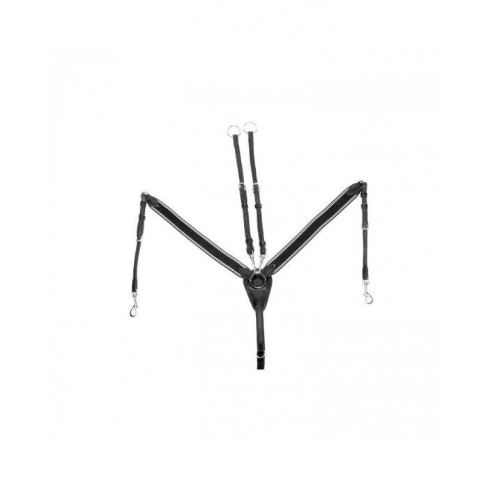 Pettorali Monta Inglese Pettorale Elastico Martingala Con Forchetta In Cuoio Doppiato 50,74&nbsp;€