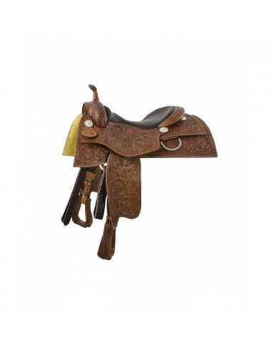 saddle Reining  saddle Reiner Pool's Flowers Tooling Square Skirt 1810 2,00 €