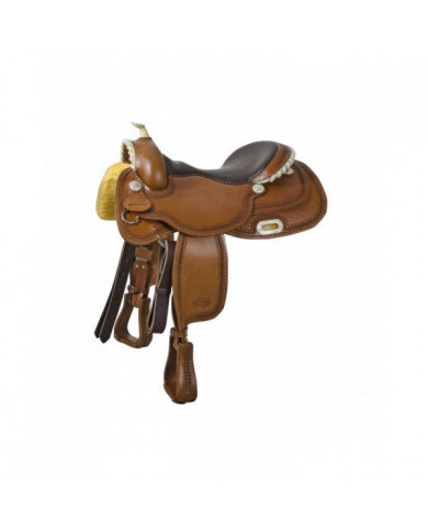 saddle Reining  Reiner Pool's Classic Rawhide Basket Tooling 1830 saddle 2,00 €