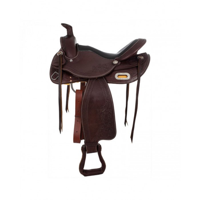 selles baril  Western Saddle Acier Inoxydable Raccord Grain Cuir Snake Stamp 2817 685,16 €