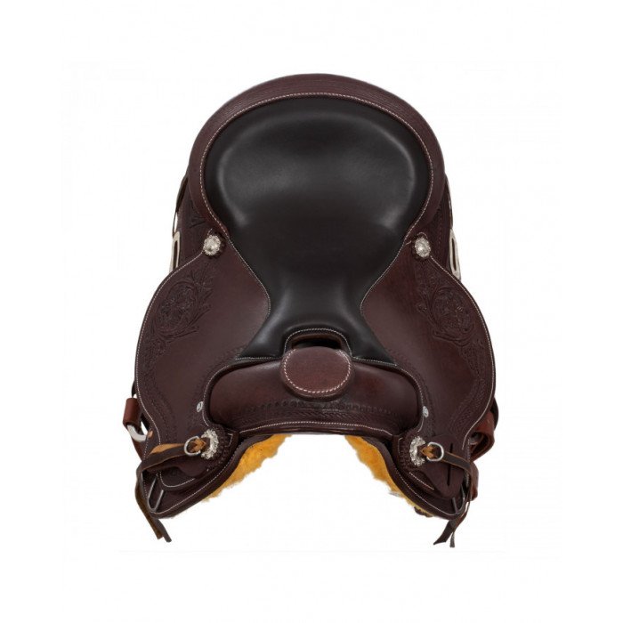 selles baril  Western Saddle Acier Inoxydable Raccord Grain Cuir Snake Stamp 2817 685,16 €