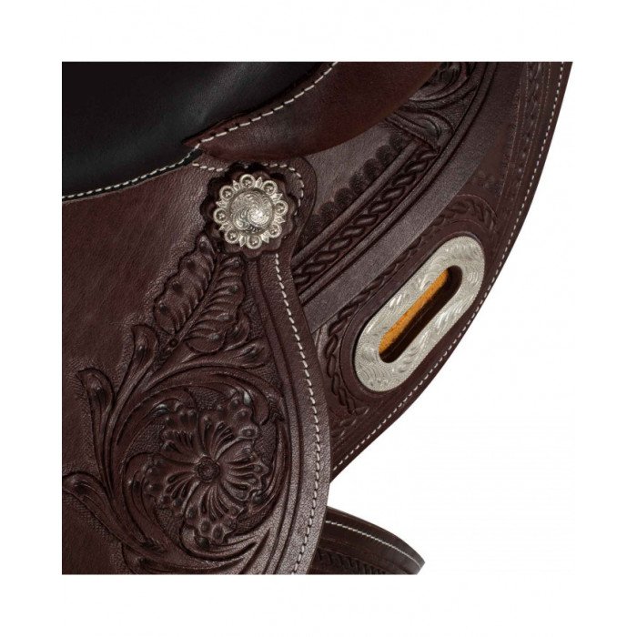 selins barril  Sela Ocidental Sela Aço Inoxidável Selo Cobra Couro Grain 2817 685,16 €