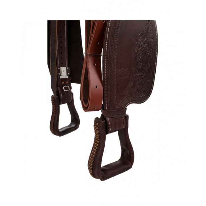 selins barril  Sela Ocidental Sela Aço Inoxidável Selo Cobra Couro Grain 2817 685,16 €