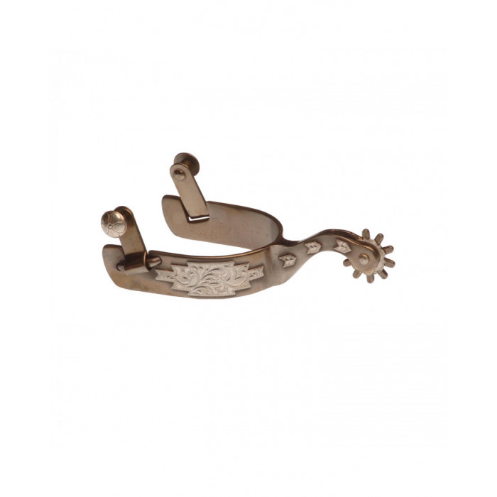 éperon et pièces de rechange  éperon Western Inox Décorations Argent 50,74 € éperon et pièces de rechange  éperon Western Inox Décorations Argent 50,74 €