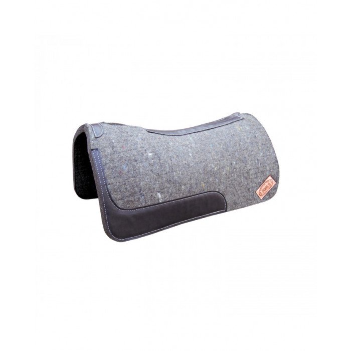 Sattelpads Westernfilz Sattelpads lang grau Leder 101,23&nbsp;€