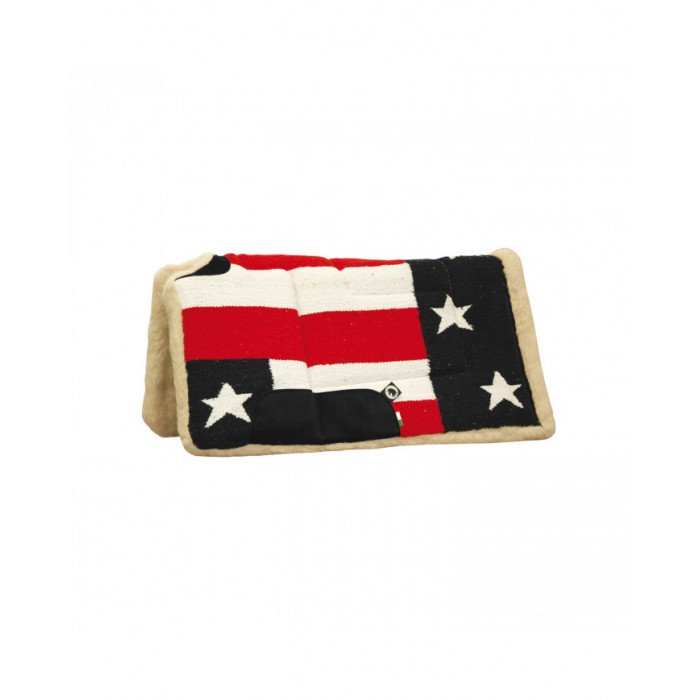Sattelpads  Western Sattelpads Schabracke USA-Flagge aus reiner Wolle mit offenem Widerrist 67,13 €