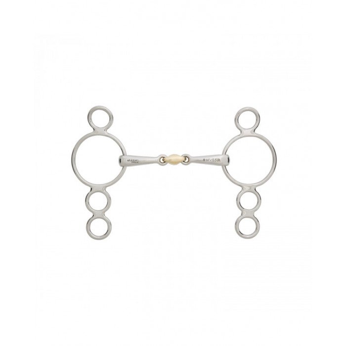 Imboccature Monta Inglese Stubben 4 Ring Gag. thickness 16mm. ring 70x150mm 1 pc 88,93&nbsp;€
