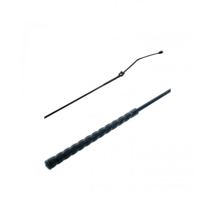 Flecken Frustino Da Dressage Superflex 140 Cm - Fusto In Fibra Di Vetro Con Impugnatura Antiscivolo - Colore Nero, Ultra Leggero E Preciso