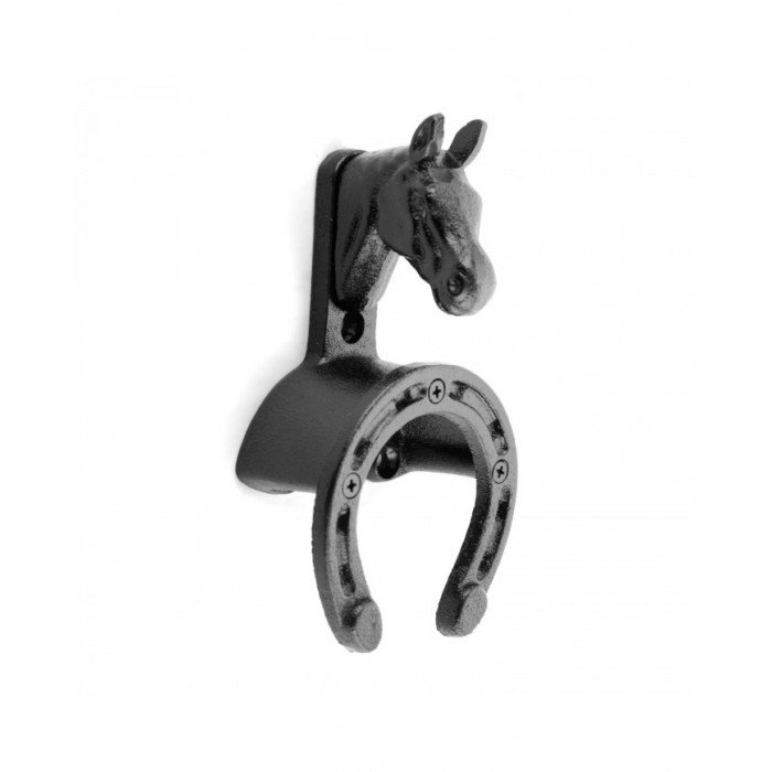 Ganchos de encaixe  Cabide de ferro e cabeça de cavalo em ferro fundido 19,59 €