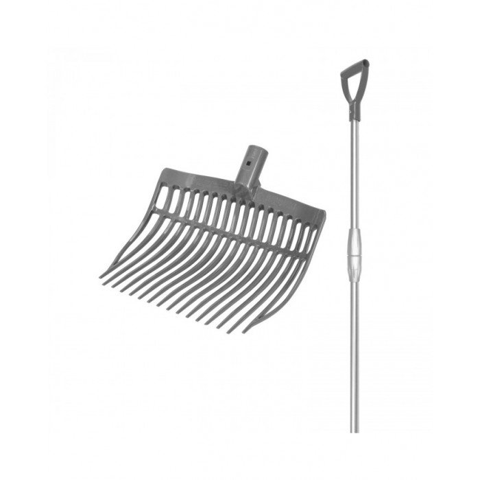 Stable cleaning Fork V plast Rounded Telescopic Handle Aluminum Packaging 46,64&nbsp;€