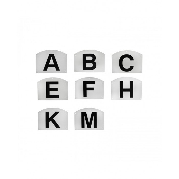 Letters and Numbers  Plastic Dressage Letters To Stick Set 8 Pcs Abcefhkm 65,16 €