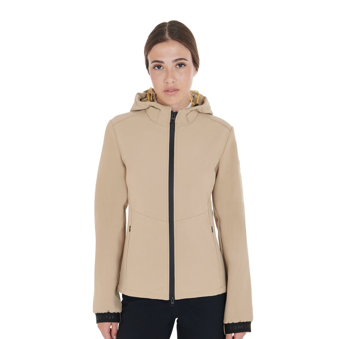 Trespass Aileen Giacca Softshell Donna Con Cappuccio – Impermeabile, Leggera, Con Tasche, Colore Damson, Taglia 40