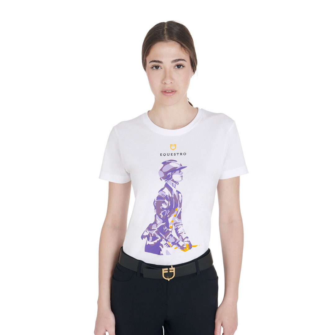 T-shirt  T-shirt femme Fit Slim avec imprimé chevalier 43,44 € T-shirt  T-shirt femme Fit Slim avec imprimé chevalier 43,44 €