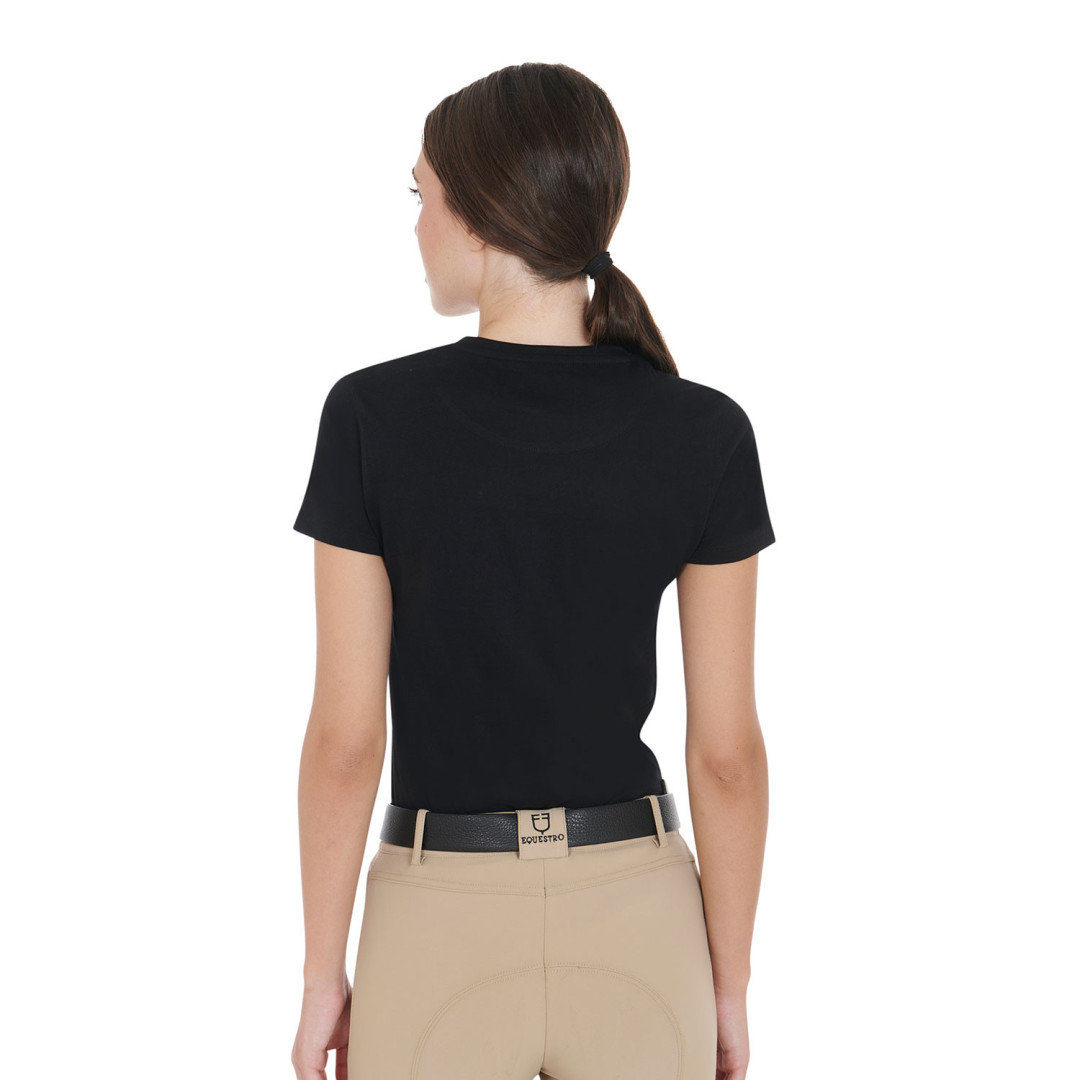 Camiseta de manga corta  T-shirt Donna Slim Fit Con Stampa Filetti 43,85 € Camiseta de manga corta  T-shirt Donna Slim Fit Con Stampa Filetti 43,85 €