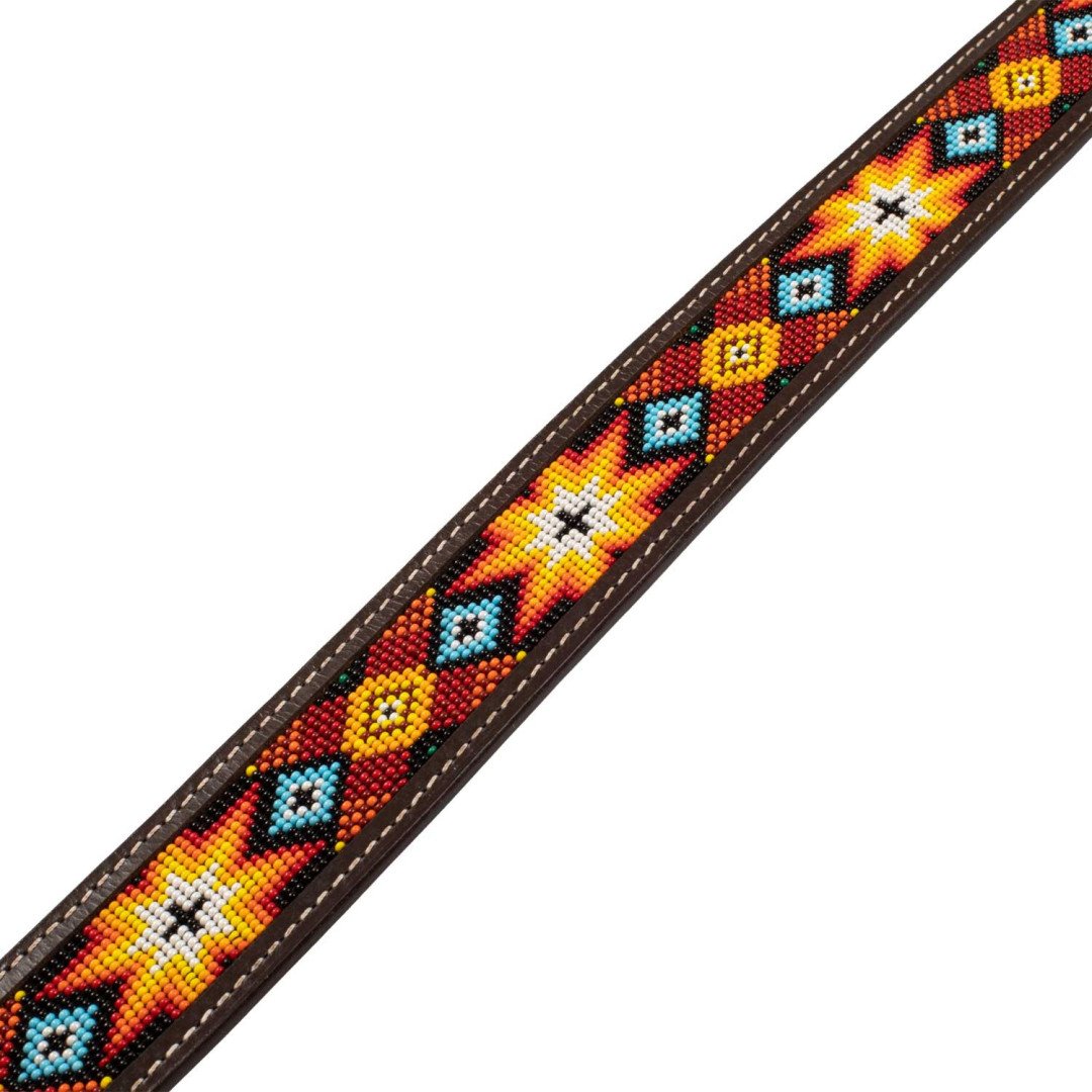 Belts and Buckles  Western Unisex Belt With Beads And Brass Buckle 76,15 €