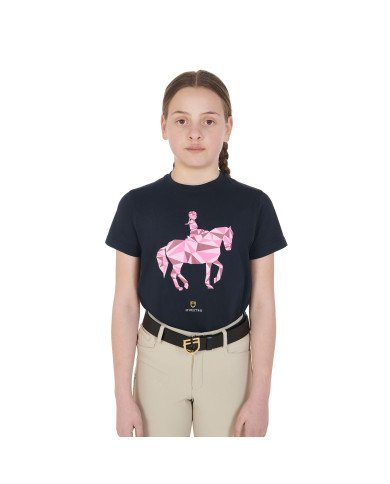T-shirt T-shirt bambina slim fit disegno dressage colorato 44,00&nbsp;€